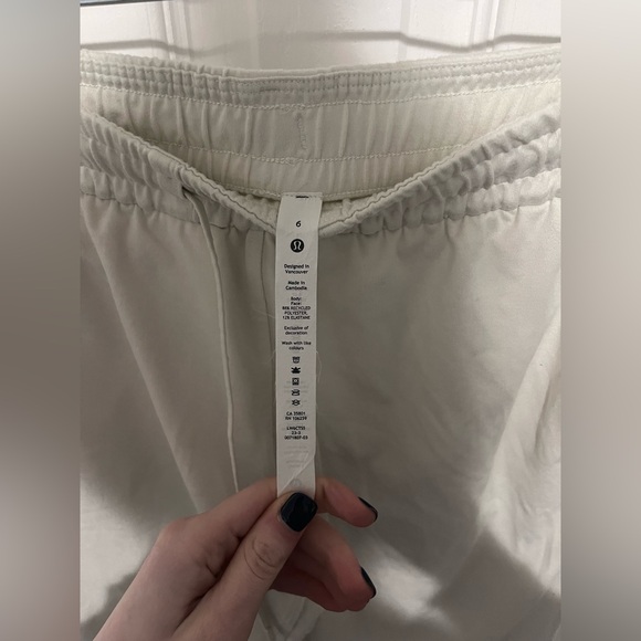 Lululemon Soft Jersey Classic-Fit Mid-Rise Cropped Jogger Heathered Bone Size 6 - Picture 7 of 7